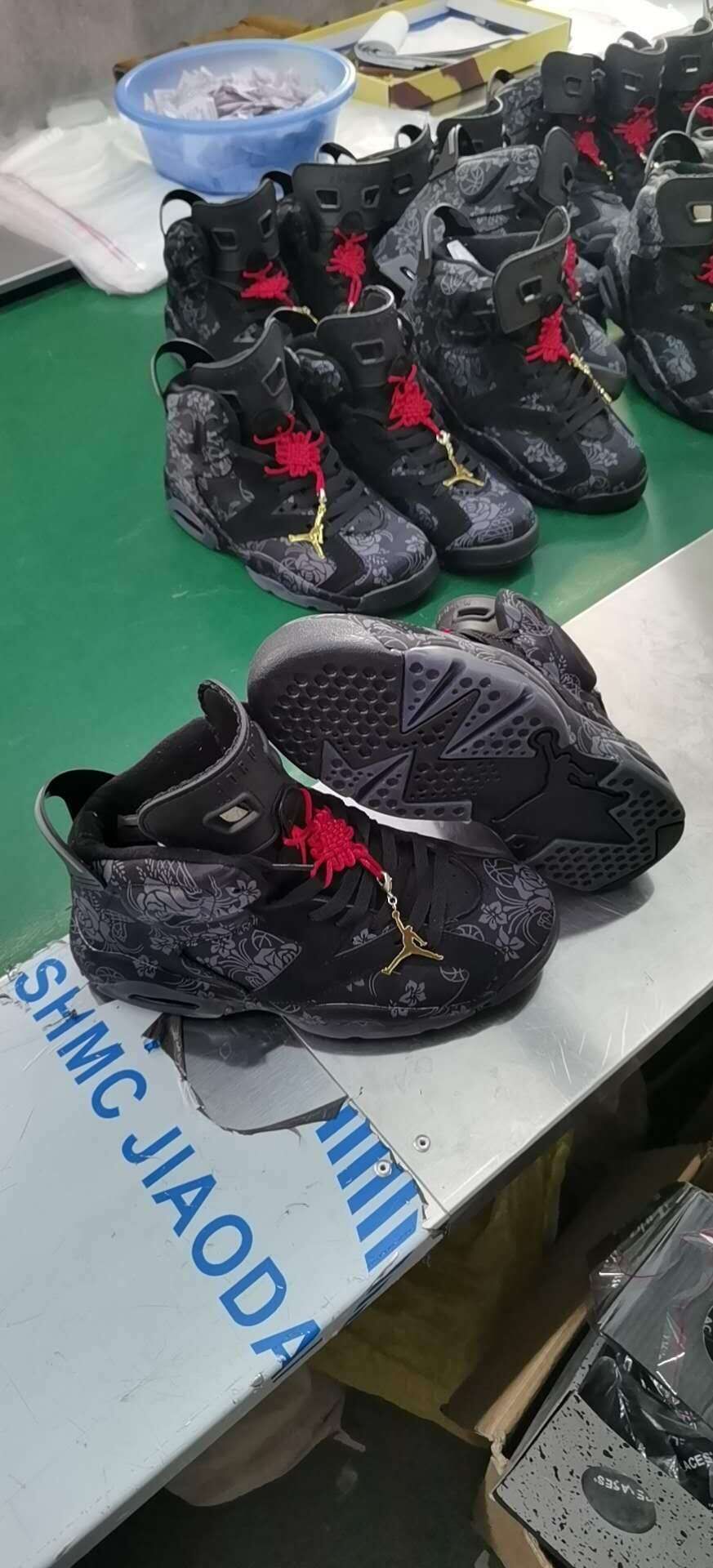 2020 Men Air Jordan 6 China Black Red Shoes
